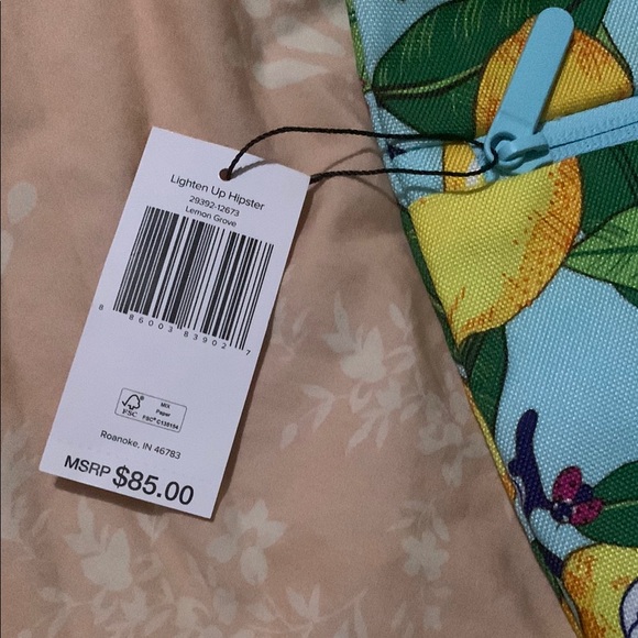 Vera Bradley Lemon Grove Hipster Bag - Blue - Picture 8 of 8